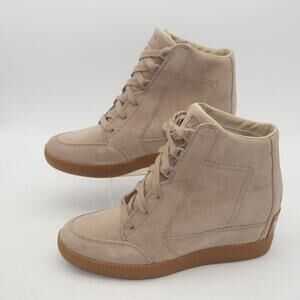 NEW Sorel Women's 8.5 Out N About Wedge Ankle Boots Shoes  Omega Taupe Tan